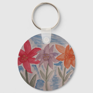 Tastenring für Blume Schlüsselanhänger