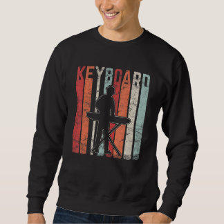 Tastenspieler Musik Musiker Pianist Vintage Klavie Sweatshirt