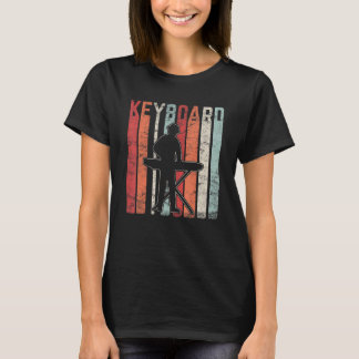 Tastenspieler Musik Musiker Pianist Vintage Klavie T-Shirt
