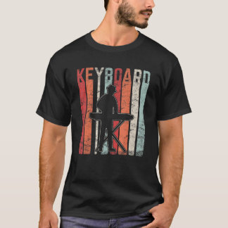 Tastenspieler Musik Musiker Pianist Vintage Klavie T-Shirt