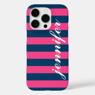 Tastrosa und Navy Strips, benutzerdefinierte Skrip iPhone 16 Pro Hülle