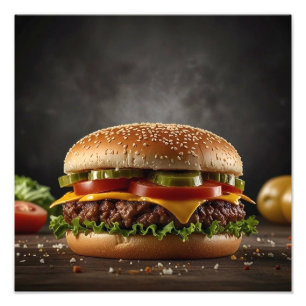 Tasty Cheeseburger Fotodruck