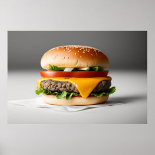 Tasty Cheeseburger Poster