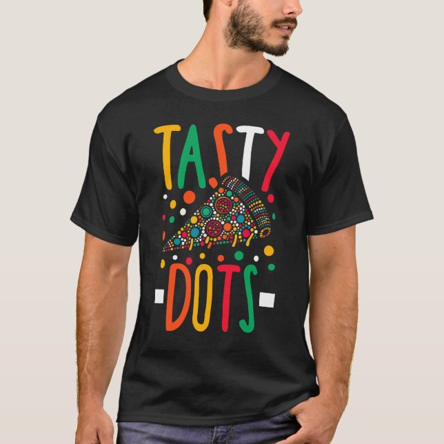 Tasty Dots Pizza Slice T-Shirt (Vorderseite)