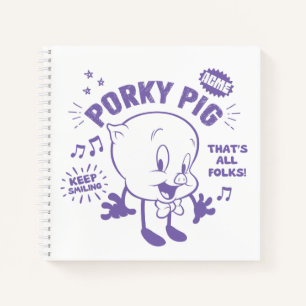 Tasty Retro Porky Pig Notizbuch