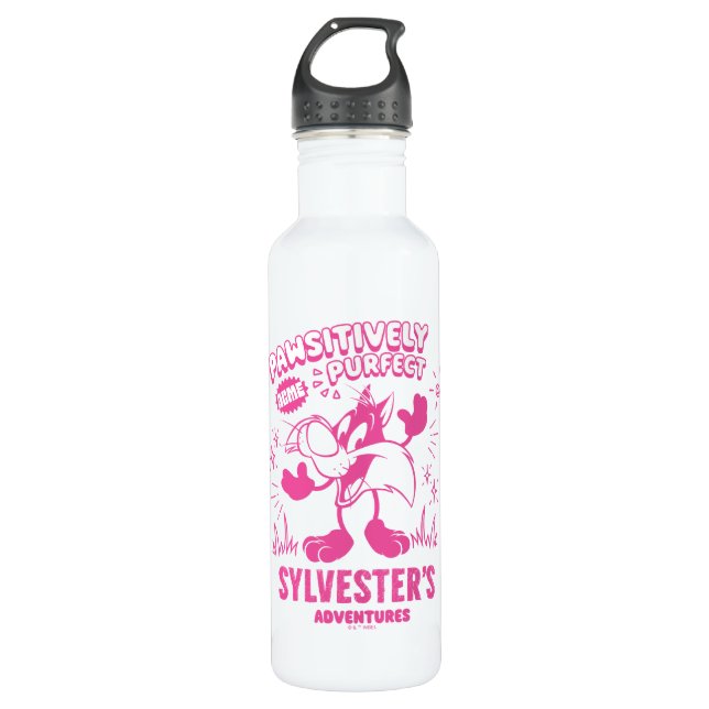 Tasty Retro SYLVESTER™ Edelstahlflasche (Vorderseite)