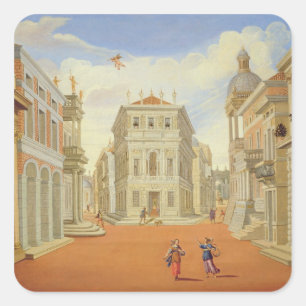 Tat II, Szenen I und VIII Quadratischer Aufkleber