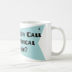 Tat jemand Anruf für einen Chemieingenieur Tasse