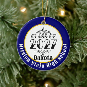 Tat-Stil Abschlussklasse 2027 Foto-Abschlussfeier Keramik Ornament
