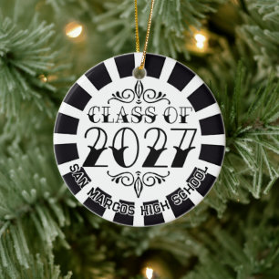 Tat-Style Abiturklasse 2027 Foto-Abschlussfeier Keramik Ornament