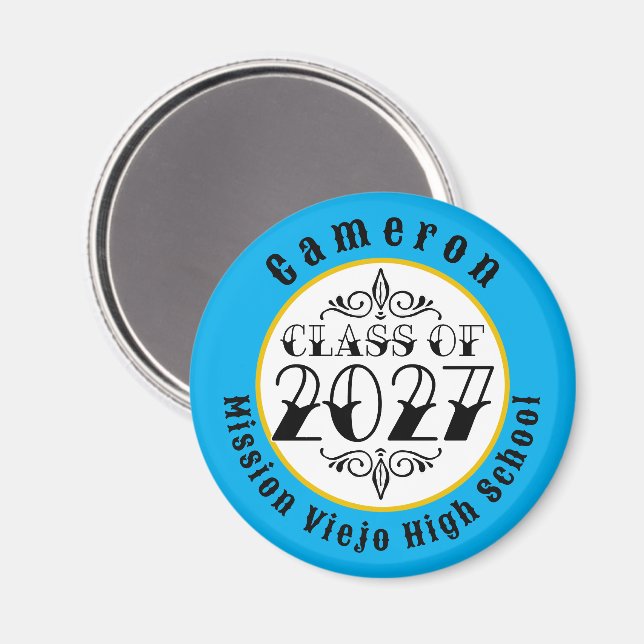 Tat Style Abschlussklasse 2027 Magnet (Vorderseite/Rückseite)