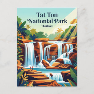 Tat-Ton-Nationalpark Thailand Postkarte