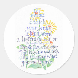 Tat von kümmerte Aufkleber