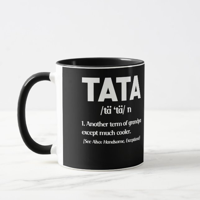 Tata definition funny Grandpa Tasse (Links)