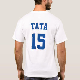 Tata Serbischer Vater Blue Jersey Nummer 15 T-Shirt