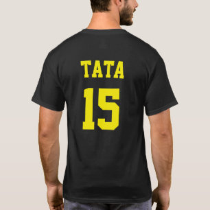 Tata Serbischer Vater Yellow Jersey Nummer 15 T-Shirt