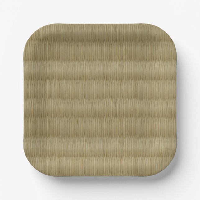 Tatami Mat 畳 2 Pappteller (Vorderseite)