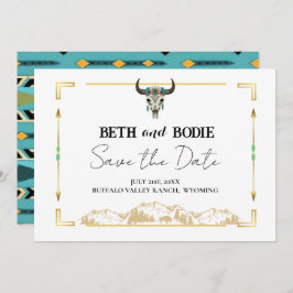 Tatanka Bison Yellowstone Ranch Save the Date Einladung