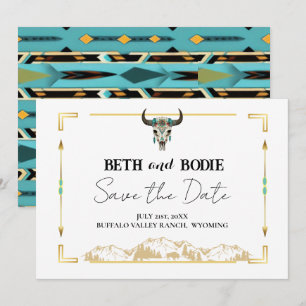 Tatanka Bison Yellowstone Ranch Save the Date Einladung