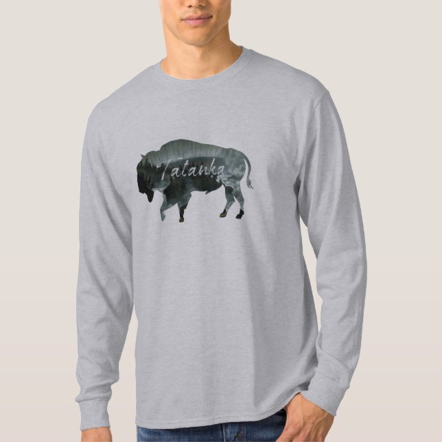 Tatanka Büffel-Bison-Natur-Landschaft T-Shirt (Vorderseite)