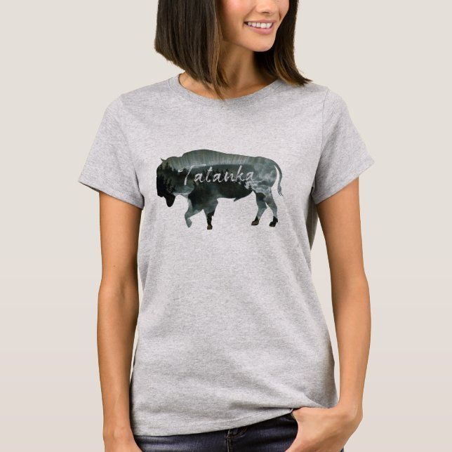 Tatanka Büffel-Bison-Natur-Landschaft T-Shirt (Vorderseite)