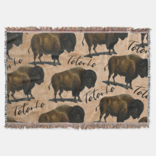 Tatanka Büffel-Bison-Western-WohngestaltungThrow Decke