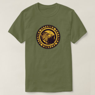 Tatanka (Büffel) Schwarzes u. dunkelgelbes T-Shirt