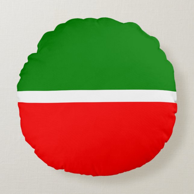 Tatarstan Rundes Kissen (Vorderseite)