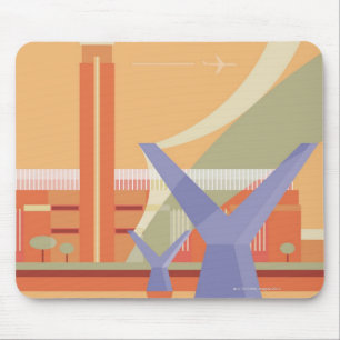 Tate Gallery und Millennium Bridge Mousepad