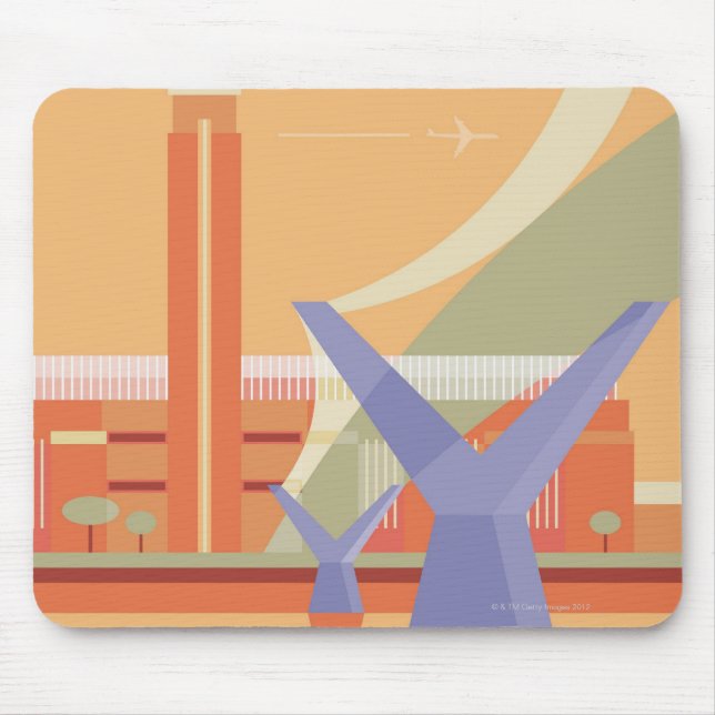 Tate Gallery und Millennium Bridge Mousepad (Vorne)