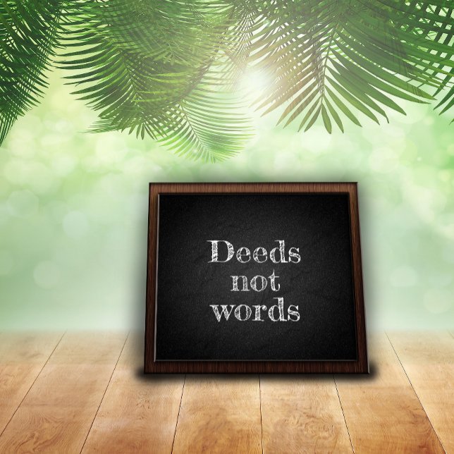 Taten nicht Worte kohleförderndes Poster (Von Creator hochgeladen)