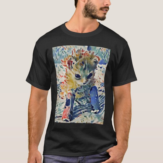 Tater Tot Cat Malerei Matisse inspiriert T-Shirt (Vorderseite)