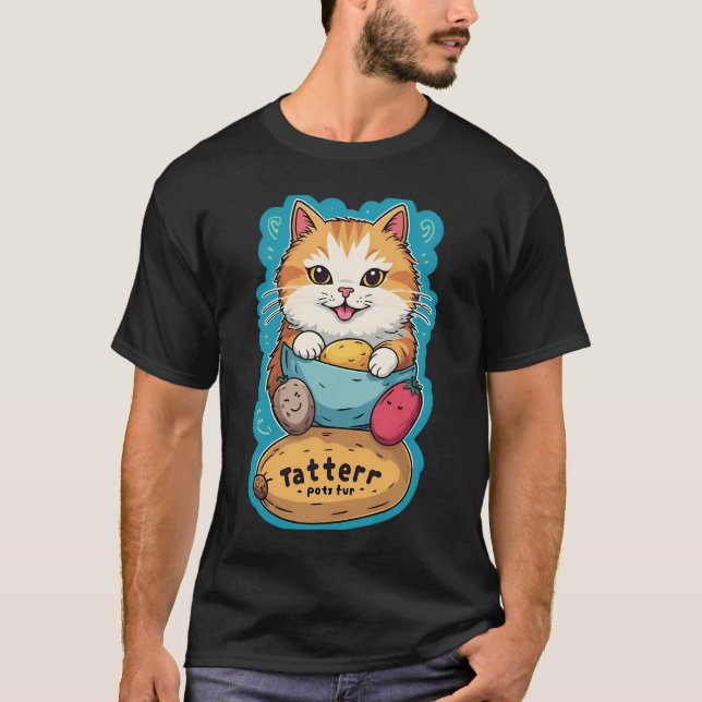 Tater Tot Cattitude T-Shirt (Vorderseite)