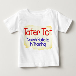 Tater Tot-Couch-Kartoffel im Trainings-Säuglings-T Baby T-shirt