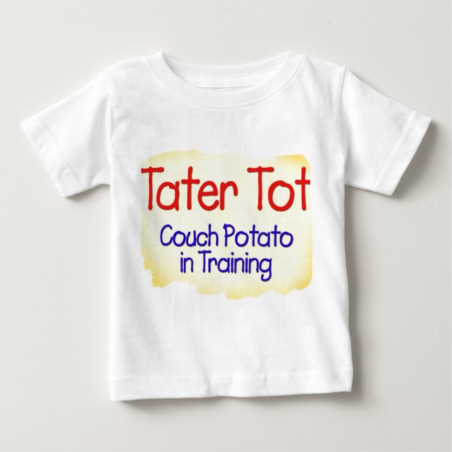 Tater Tot-Couch-Kartoffel im Trainings-Säuglings-T Baby T-shirt (Vorderseite)