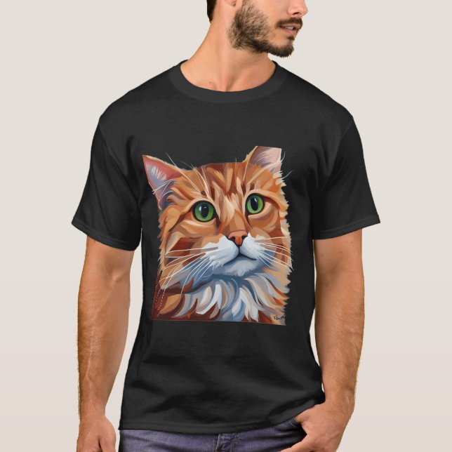 Tater Tot Orange Cat - weich gestrichen T-Shirt (Vorderseite)
