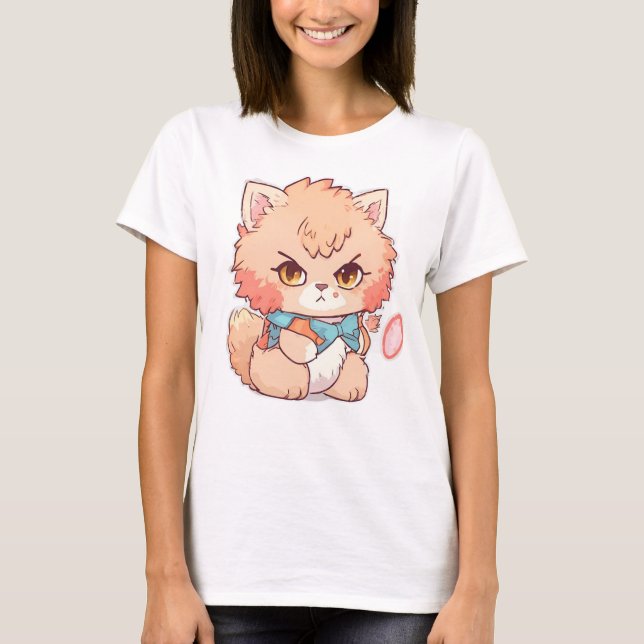 Tater Toto the Tough Kitty - Eine Niedliche, aber  T-Shirt (Vorderseite)