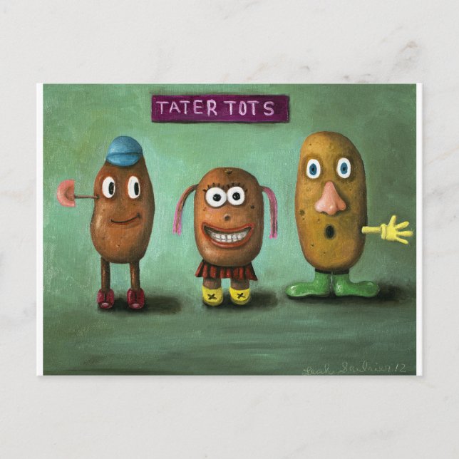 Tater Tots Postkarte (Vorderseite)