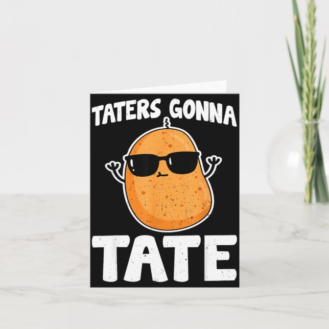 Taters Gonna Tate - Funny Potato Tater Tot Lover G Karte (Vorderseite)