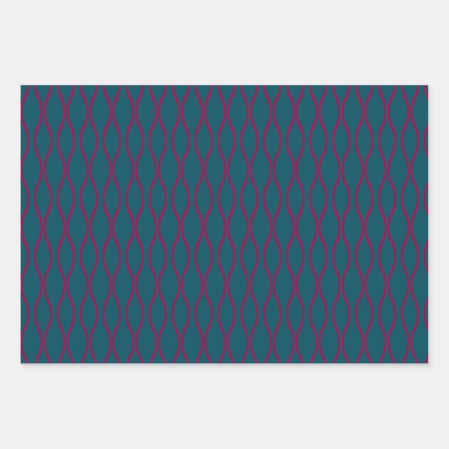 Tatewaku traditional Japanese pattern modern Geschenkpapier Set (Vorderseite)