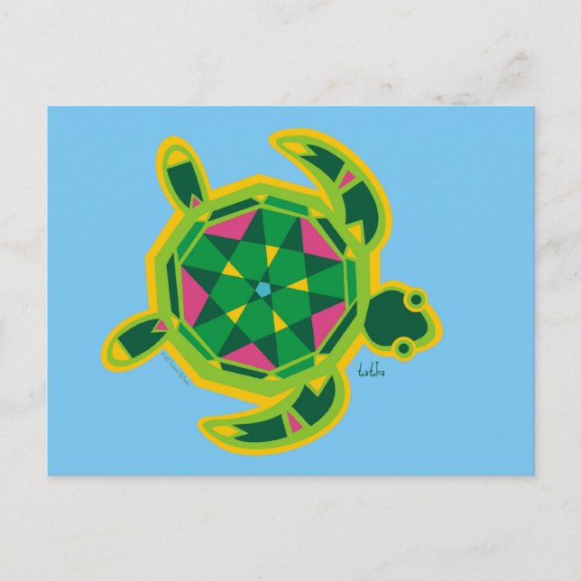 TATHA THE SEATURTLE POSTKARTE (Vorderseite)