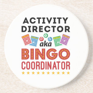 Tätigkeitsdirektor alias Bingo Coordinator Getränkeuntersetzer