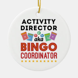 Tätigkeitsdirektor alias Bingo Coordinator Keramik Ornament