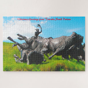 Tatonka Süd Dakota. Weihnachtsgrüße Puzzle