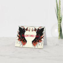 Tatoo Art inspiriert Valentinstag-Druckkarte