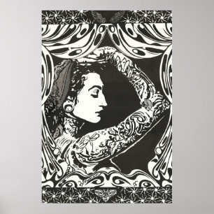 Tatooed Sinti und Roma Woman Poster