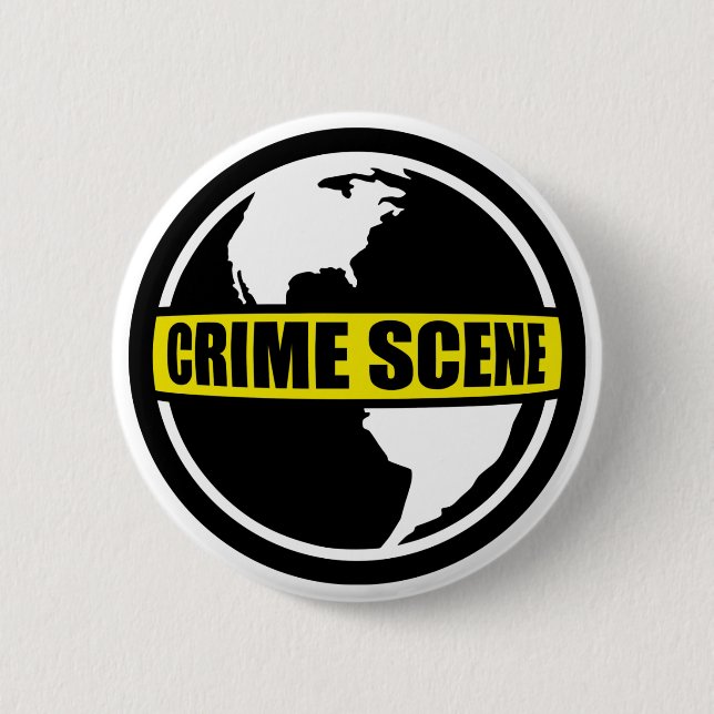 Tatort-Erde Button (Vorderseite)