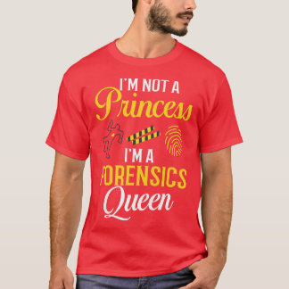 Tatortermittlerin für Frauen Forensische Wissensch T-Shirt