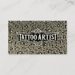 Tätowierer Body Art Salon Shop Fachmann  Visitenkarte