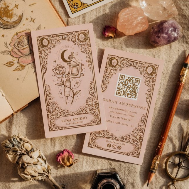 Tätowierer Celestial Tattoo Studio Visitenkarte (Von Creator hochgeladen)
